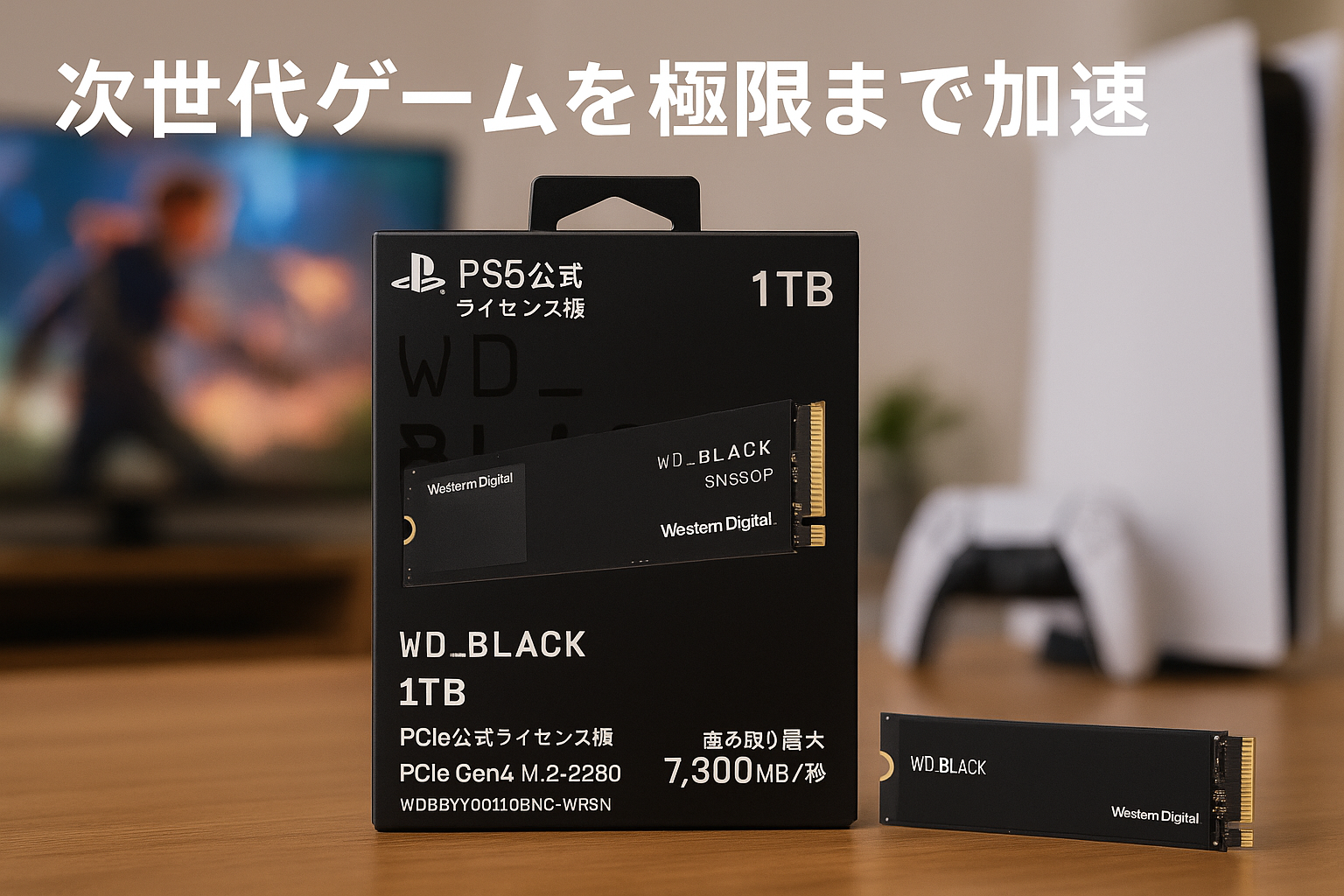 ウエスタンデジタル Western Digital 内蔵SSD 1TB PS5公式ライセンス版 WD_Black SN850P PCIe Gen4 M.2-2280 (読取り最大 7,300MB/秒) WDBBYV0010BNC-WRSN
