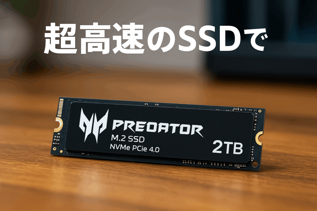Acer Predator M.2 SSD 2TB GM7000 DRAMキャッシュ搭載 NVMe1.4 2280 PCIe Gen4×4 超高速(最大読み込み:7400MB/s、最大書き込み:6700MB/s) 内蔵SSD PS5/PS5 Pro動作確認済み 高耐久 3D NAND TLC メーカー5年保証
