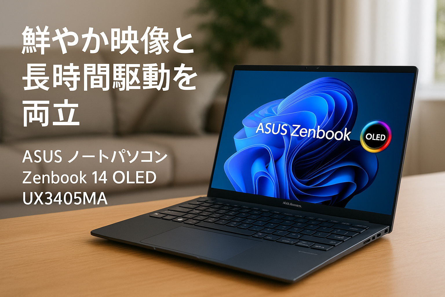 ASUS ノートパソコン Zenbook 14 OLED UX3405MA 14型 インテル Core Ultra 7 プロセッサー 155H メモリ16GB SSD1TB Windows 11 バッテリー駆動 21.0時間 重量 1.2kg 有機ELパネル Type-C給電対応 Xbox Game Pass 3ヶ月利用権付き UX3405MA-U7161WAM