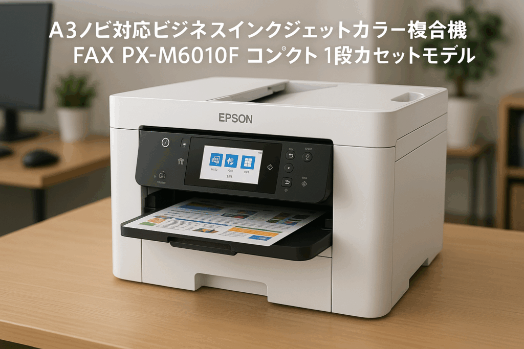エプソン プリンター A3ノビ対応ビジネスインクジェットカラー複合機 FAX PX-M6010F コンパクト 1段カセットモデル