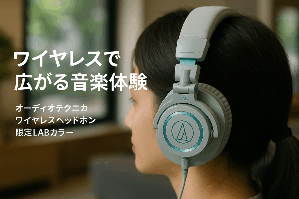 オーディオテクニカ ワイヤレスヘッドホン 限定カラー ATH-M50xBT2 LAB 45mm大口径ドライバー / Bluetooth5.0 AAC/LDAC/低遅延モード/ビームフォーミングマイク/Alexa/Fast Pair/有線接続対応 / 50時間再生 / マルチペアリング