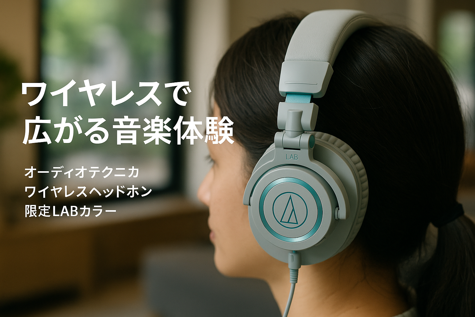 オーディオテクニカ ワイヤレスヘッドホン 限定カラー ATH-M50xBT2 LAB 45mm大口径ドライバー / Bluetooth5.0 AAC/LDAC/低遅延モード/ビームフォーミングマイク/Alexa/Fast Pair/有線接続対応 / 50時間再生 / マルチペアリング