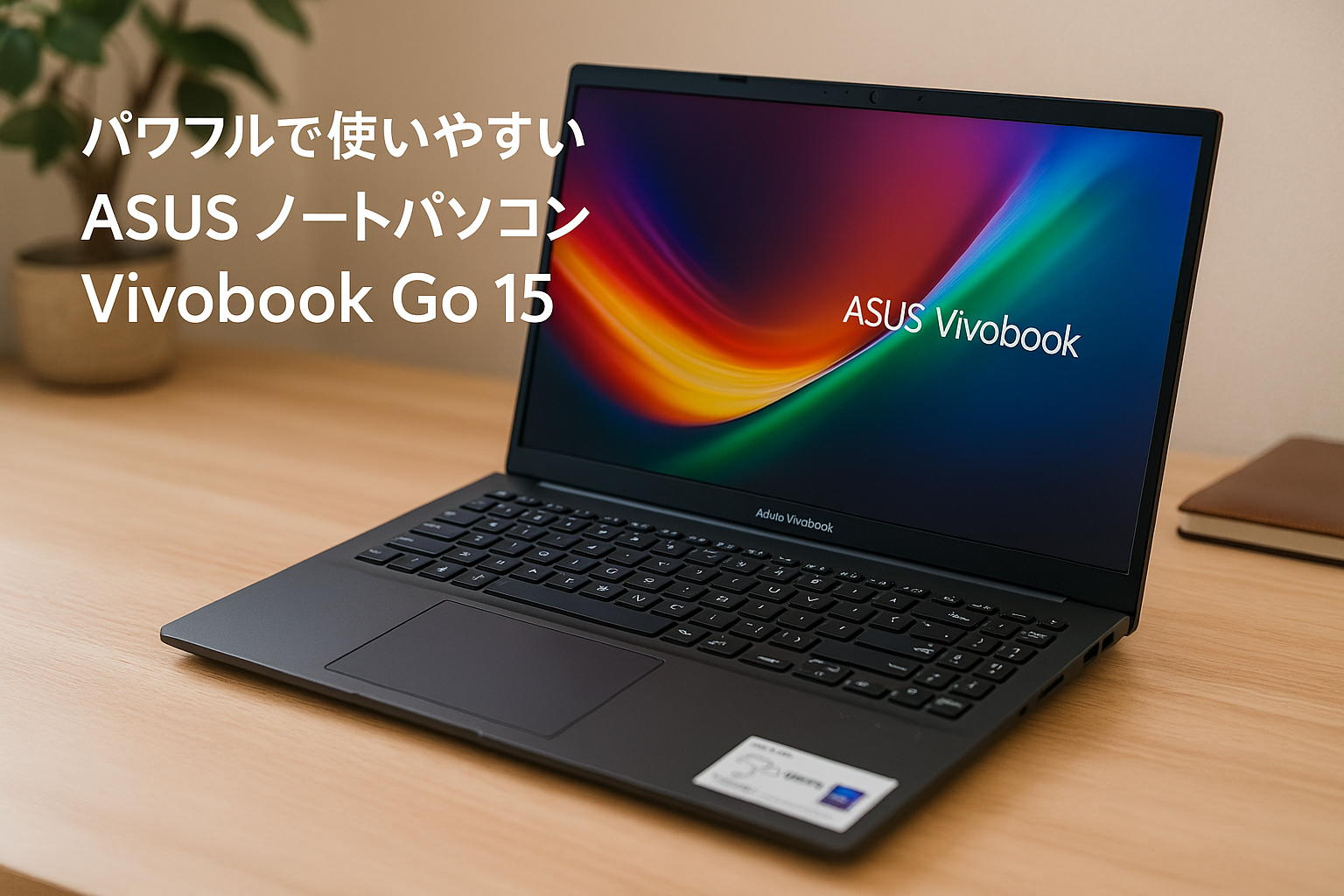 ASUS ノートパソコン Vivobook Go 15 E1504FA 15.6インチ Ryzen 5 7520U メモリ16GB SSD512GB WPS Office搭載 Windows11 バッテリー駆動11.7時間 重量1.63kg ミックスブラック E1504FA-BQ366W