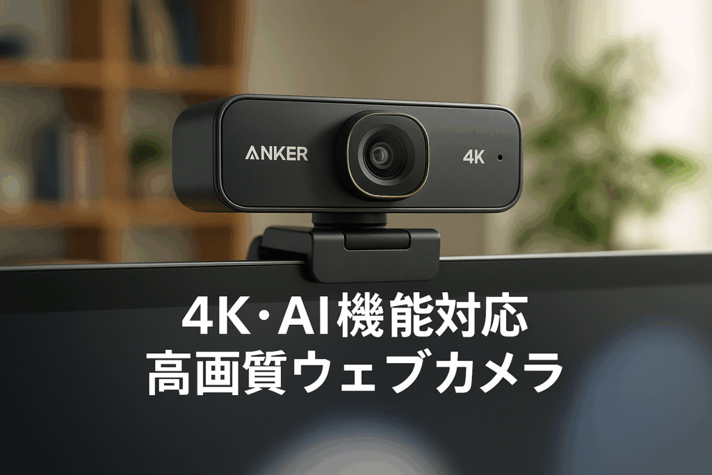 Anker AnkerWork C310 ウェブカメラ【4K UHD / 1080p@60fps HDR/AI機能搭載/オートフォーカス/オートフレーム/ノイズリダクション/プライバシーカバー搭載/画角調整機能】