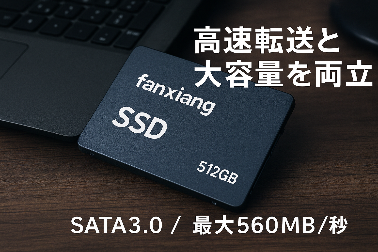 fanxiang SSD 512GB SATA3.0 6Gb/s 2.5インチ 7mm 3D NAND 搭載 内蔵ssd 最大読込 560MB/s [ 容量モデル：256GB/512GB/1TB/2TB/4TB ] SATAIII PS4動作確認済み/HDD換装/高速化/エラー訂正/データ保護機能/低消費電力/耐衝撃/耐振動/騒音無し 【正規保証品 メーカー5年保証】
