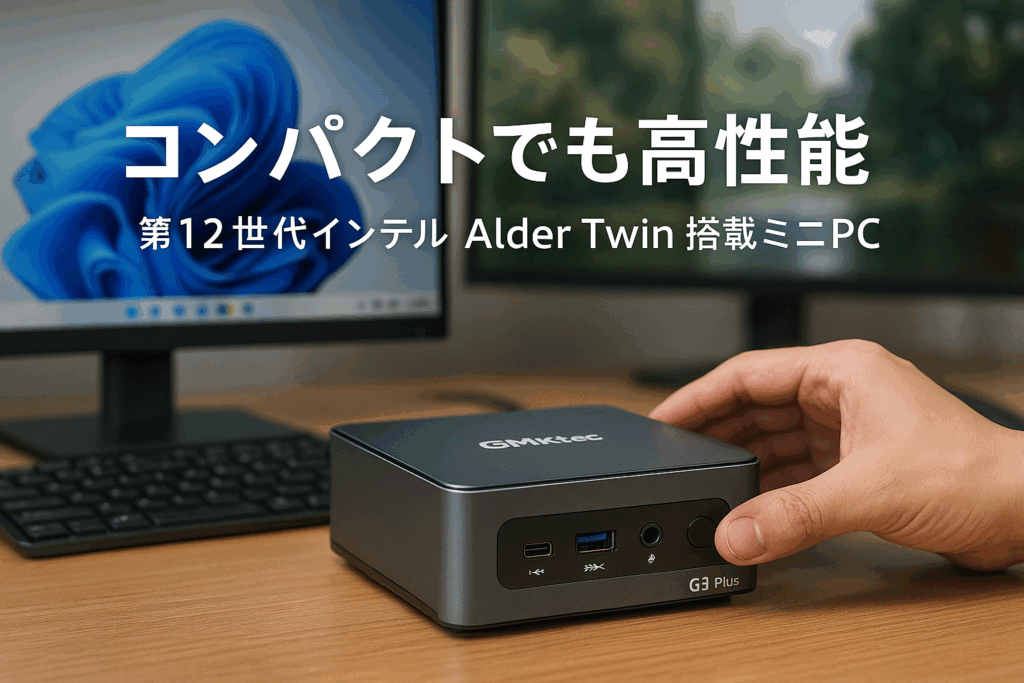 GMKtec ミニpc 最新第12世代インテルAlder Twin-N150 mini pc Windows 11 Pro DDR4 16GB+512GB SSD 4コア/4スレッド 最大周波数3.6GHz WIFI6/BT5.2 TDP 6W 小型PC M.2 2280 NVMe(PCIe3.0)GMKtec ミニパソコン 2.5G有線LANポート付き 静音性 2画面同時出力 G3 Plus