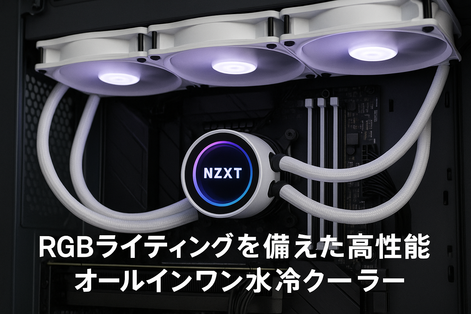 NZXT KRAKEN RGB 360 White 簡易水冷CPUクーラー RL-KR360-W1 FN1874