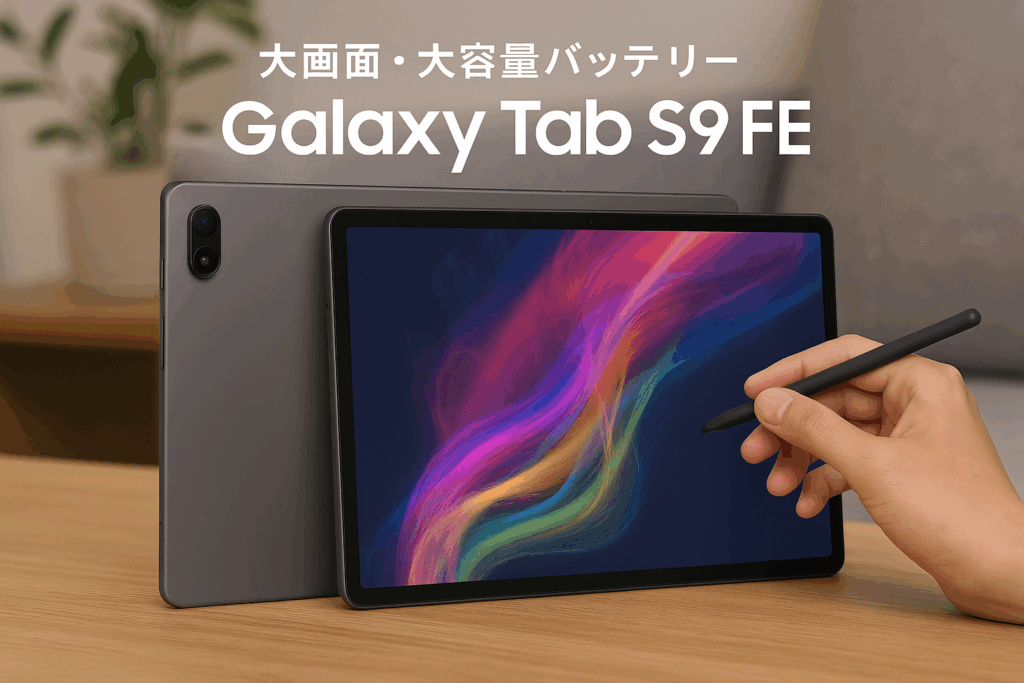 Galaxy Tab S9FE(Wi-Fiモデル)|グレー|タブレット 本体 端末|Samsung純正 国内正規品|2023年発売|防水防塵|Sペン付き|10.9インチ|大容量バッテリー 8,000 mAh|523g|ストレージ128GB(最大1TB拡張)|Android|液晶ディスプレイ|SM-X510NZAAXJP