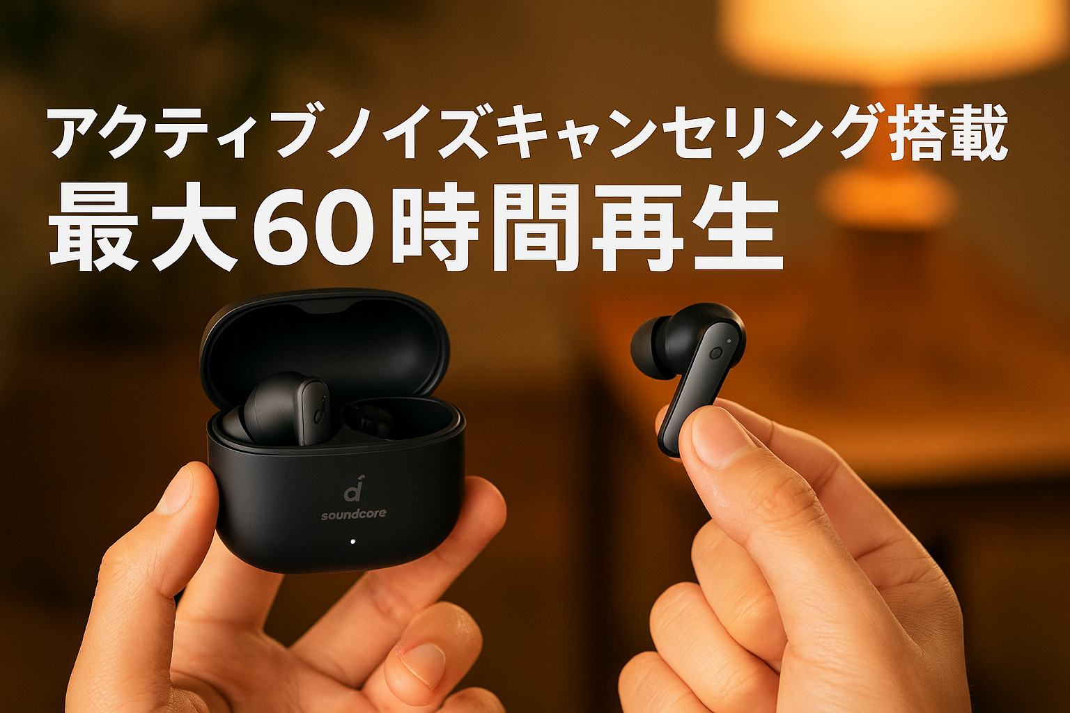 Anker Soundcore P40i (Bluetooth 5.3) 【完全ワイヤレスイヤホン/ウルトラノイズキャンセリング 2.0 / マルチポイント接続 / 最大60時間再生 / PSE技術基準適合】ブラック