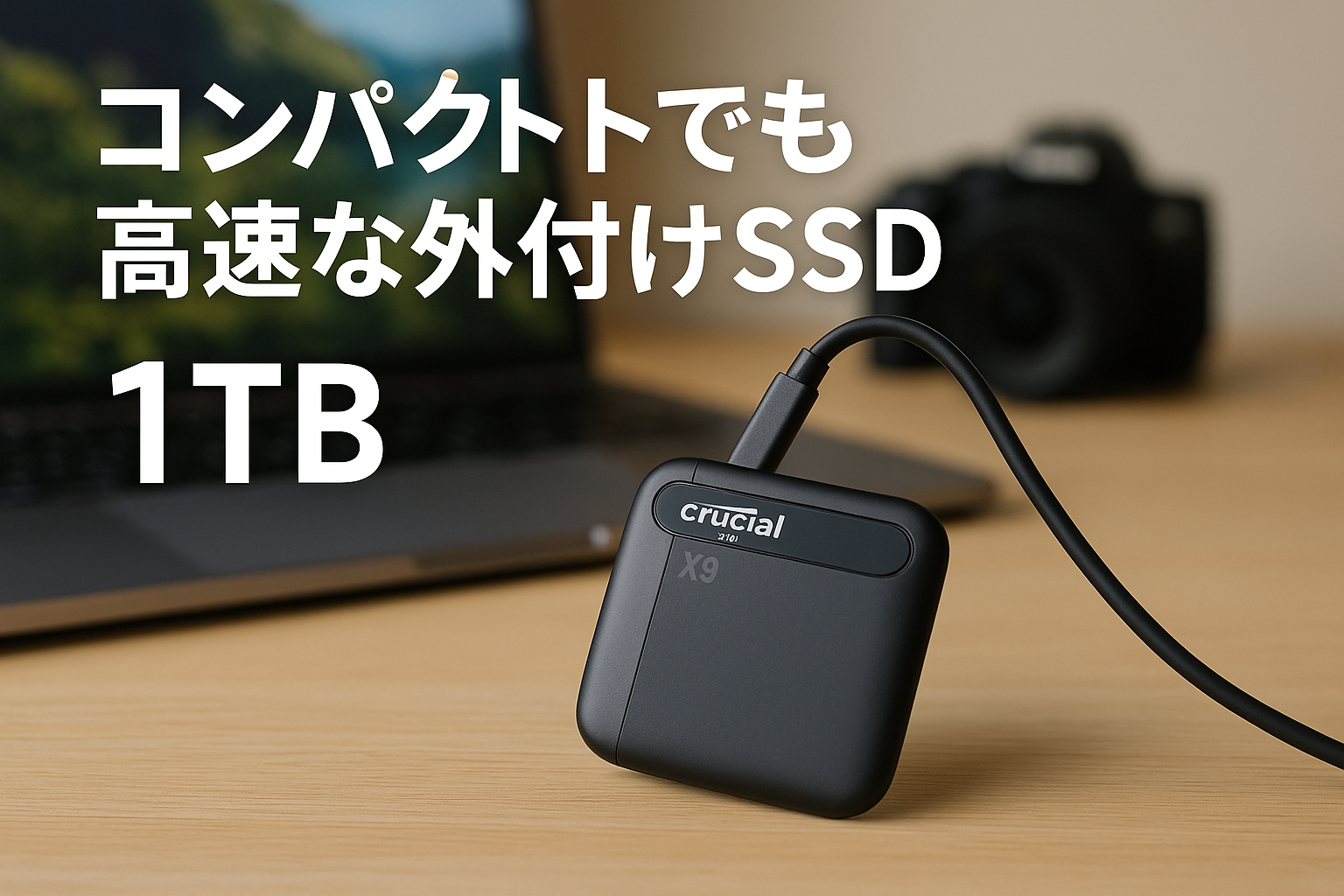 Crucial(クルーシャル) X9 外付け SSD 1TB USB3.2/Type-C Gen2対応 最大読込速度1050MB/秒 正規代理店保証品 Mylio Offer付属モデル CT1000X9SSD902