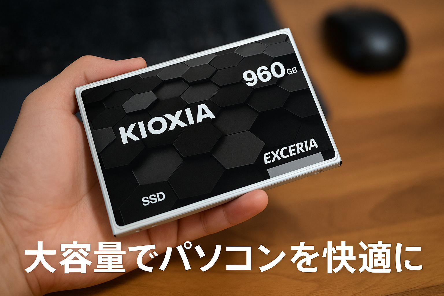 キオクシア KIOXIA 内蔵 SSD 960GB 2.5インチ 7mm SATA 国産BiCS FLASH TLC 搭載 3年保証 EXCERIA SSD-CK960S/N 【国内正規代理店品】