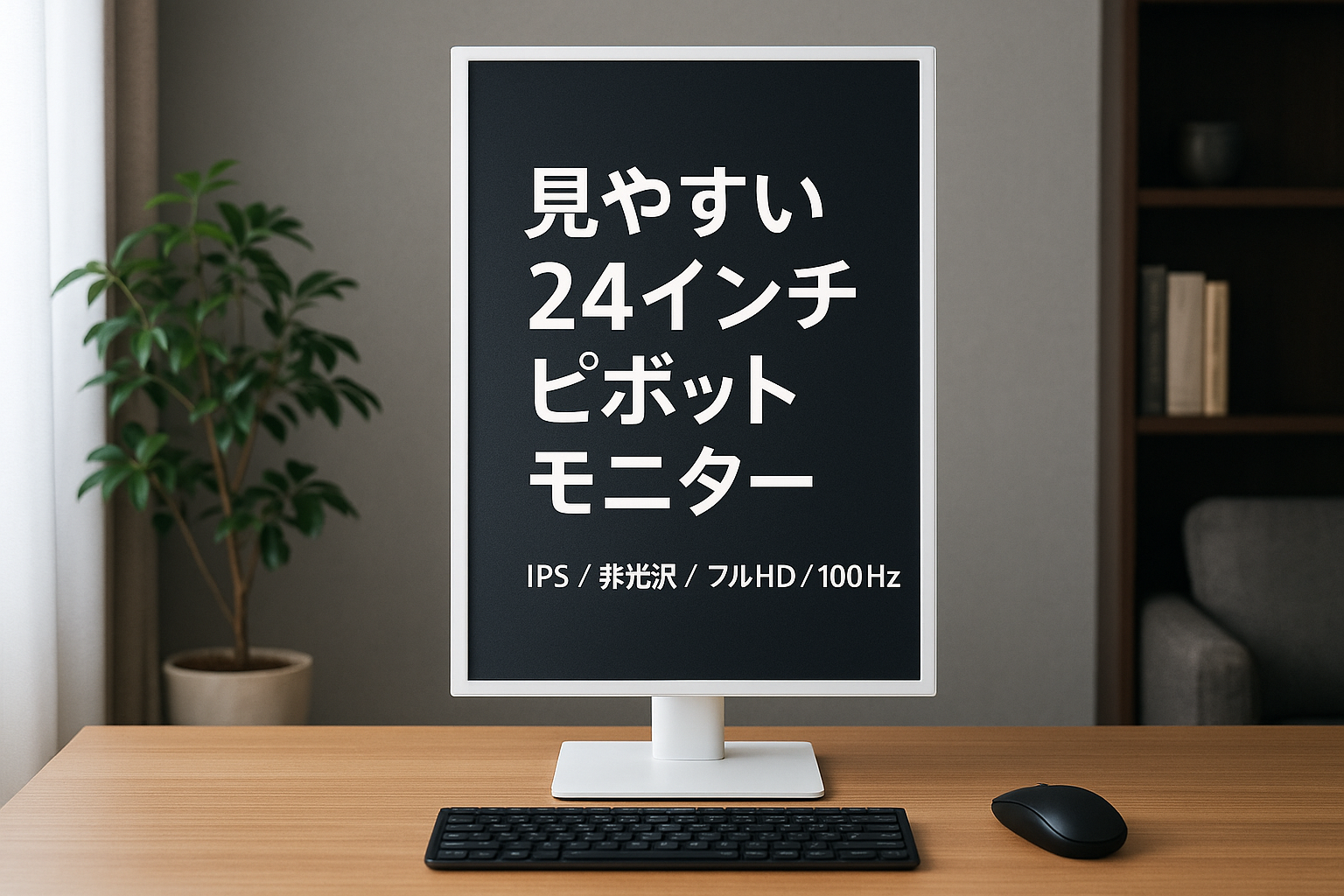 2465WPV ホワイト 24インチ 白 ピボット モニター 最長 5年保証 IPS 非光沢 フルHD 100Hz HDMI/Displayport/USB Type-C （充電不可） ハードウェアブルーライトカット 3W×2スピーカー ヘッドホン端子 高度調整 縦横回転 左右角度
