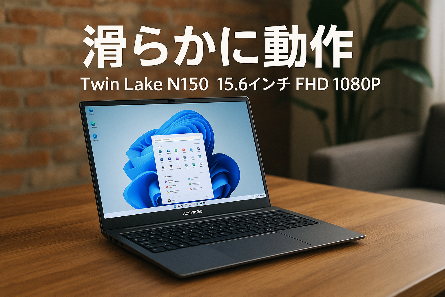 ACEMAGIC ノートパソコン Twin Lake N150初登場 ノートpc 【N100とN95より速い】15.6インチ カクカク感じない DDR4 16GB 512GB SSD 4コア/4スレッド laptop 最大周波数3.6GHz パソコン ノート Windows 11 高速放熱静音 FHD1080P/IPS広視野角/Webカメラ WIFI5/Bluetooth