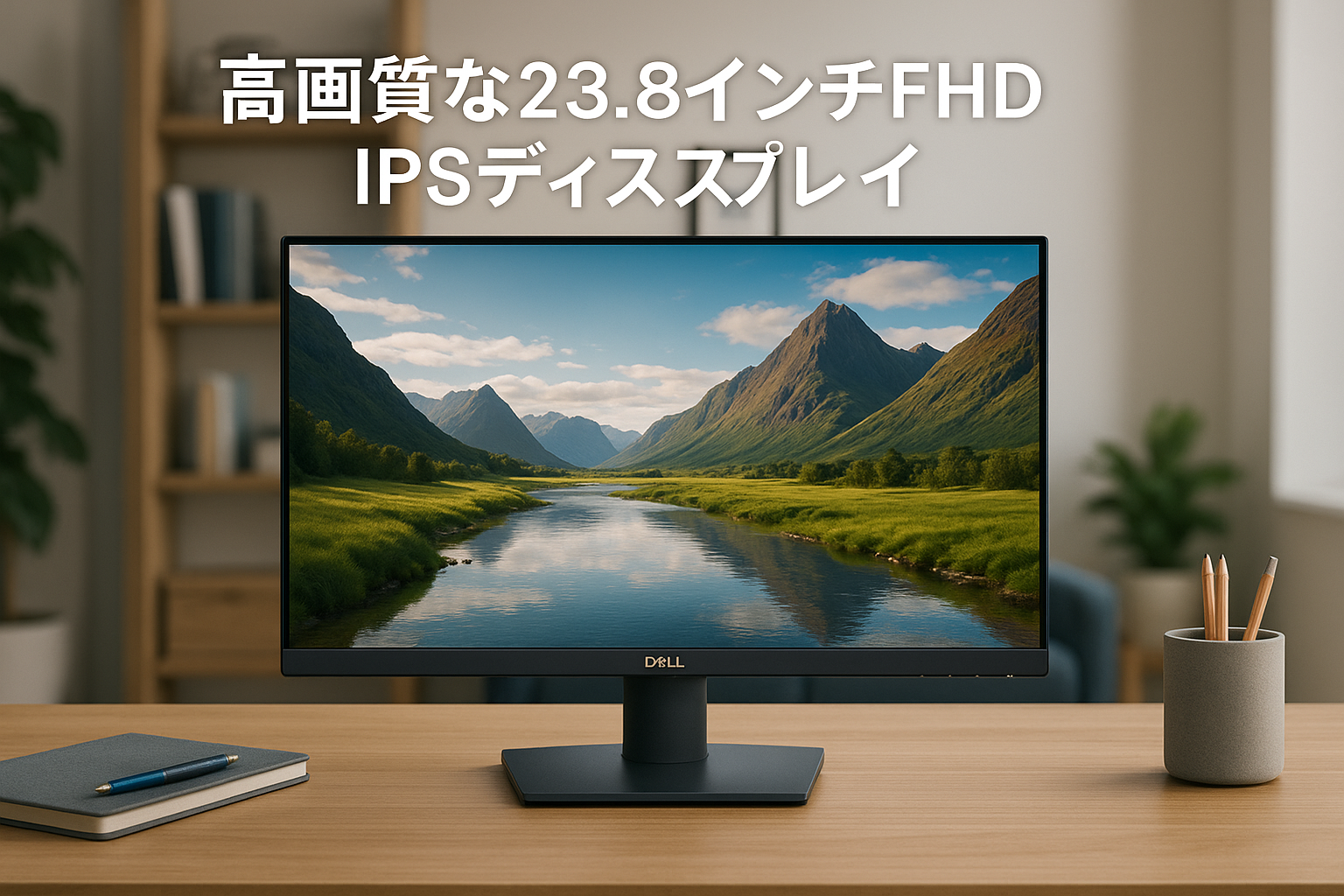 Dell SE2425HM-A 23.8インチ モニター(5年保証/FHD/IPS,非光沢/HDMI1.4x1,VGAx1/傾き調整)