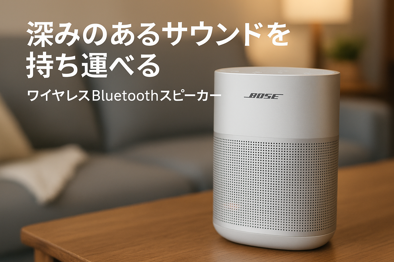 Bose SoundLink Home Bluetooth Speaker ワイヤレス Bluetooth スピーカー 最長9時間連続再生 音声アシスタント USB-C音声入力対応 ライトシルバー