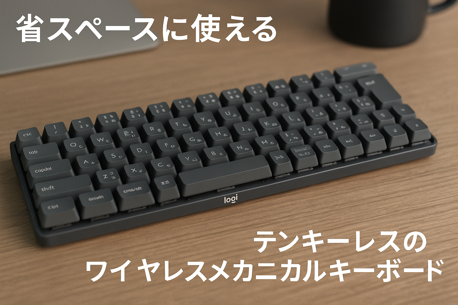 ロジクール SIGNATURE K855GR 無線 メカニカルキーボード TTC製 赤軸 リニア Bluetooth Logi Bolt Unifying非対応 コンパクト 日本語配列 小型 テンキーレス ワイヤレス グラファイト K855 国内正規品