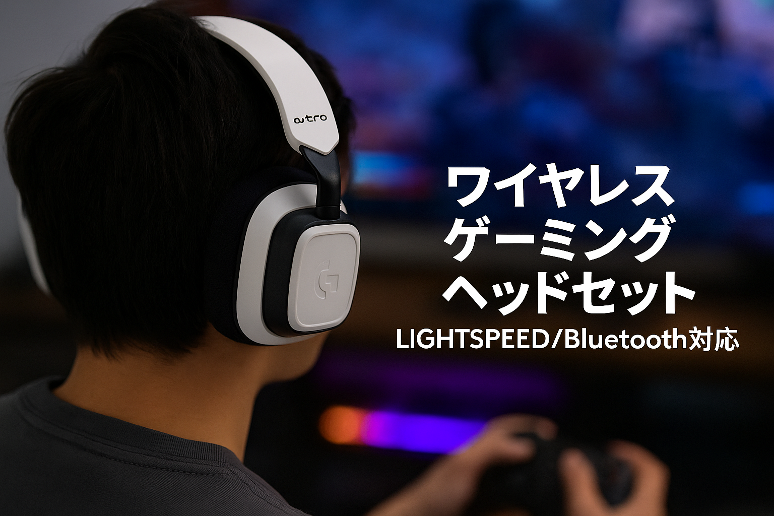 Logicool G ASTRO Gaming A30 LIGHTSPEED ワイヤレス ゲーミングヘッドセット Bluetooth 搭載 Dolby Atmos / 3Dオーディオ バッテリー寿命27時間 PS5 PS4 Xbox Nintendo Switch PC Android 対応 A30PSWH ヘッドホン ヘッドフォン 国内正規品