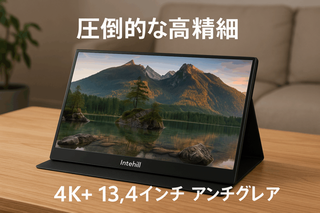 Intehill モバイルモニター 4K+ 13.4インチ IGZOパネル U13ZA超