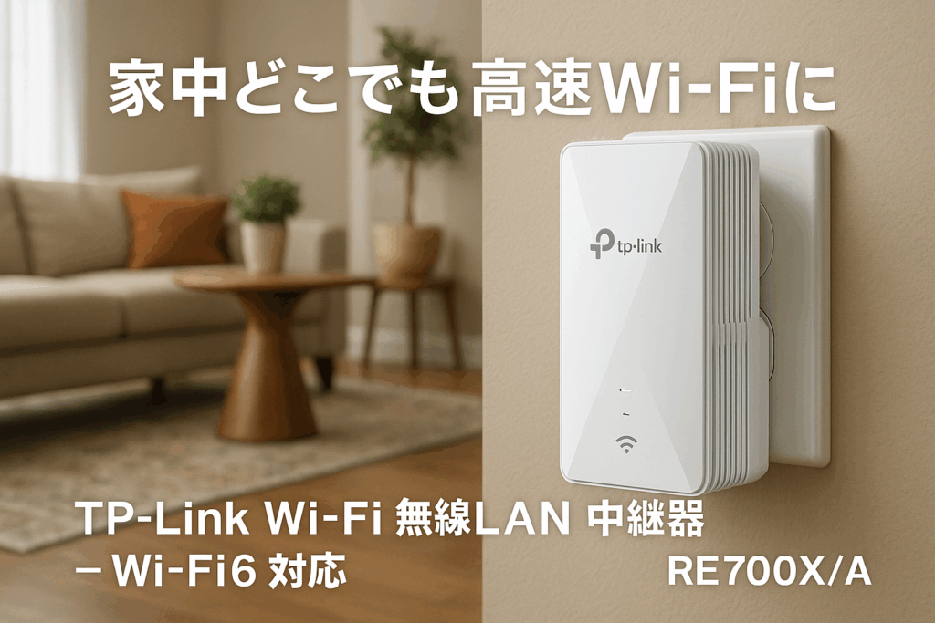 TP-Link Wi-Fi 無線LAN 中継器 Wi-Fi6 対応 2402 + 574Mbps 11ax/ac APモード HE160 ブリッジモードギガ有線LANポート RE700X/A
