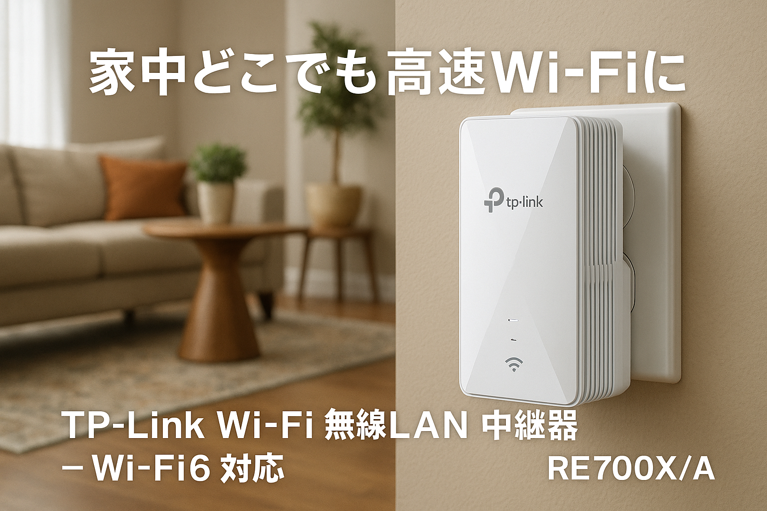 TP-Link Wi-Fi 無線LAN 中継器 Wi-Fi6 対応 2402 + 574Mbps 11ax/ac APモード HE160 ブリッジモードギガ有線LANポート RE700X/A