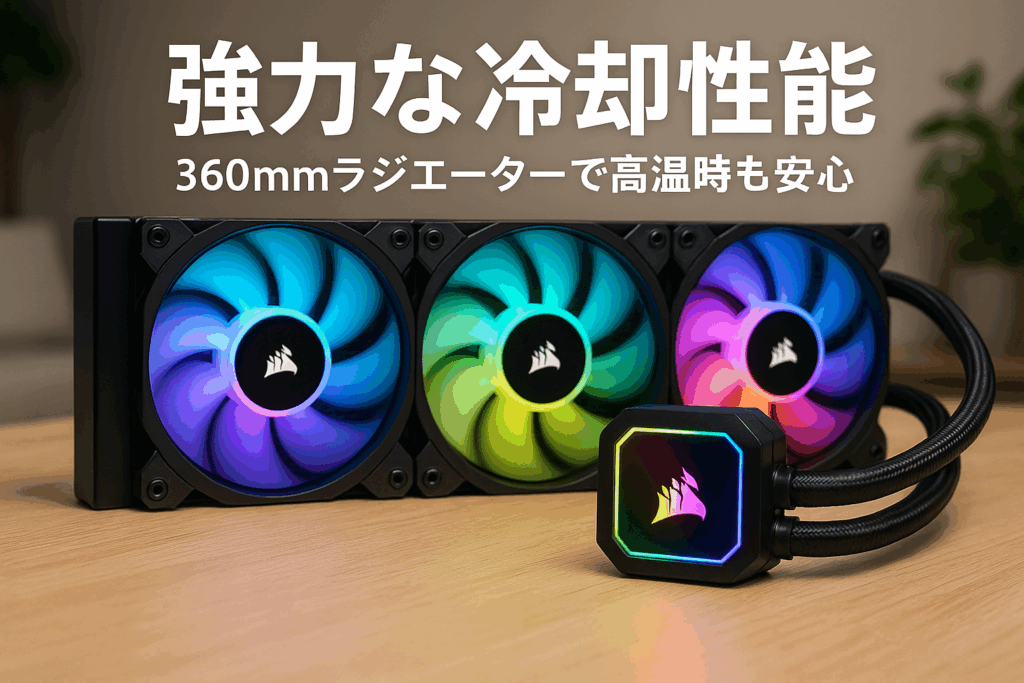 CORSAIR H150i ELT CAP XT 水冷式CPU クーラー CW-9060070-WW FN1849