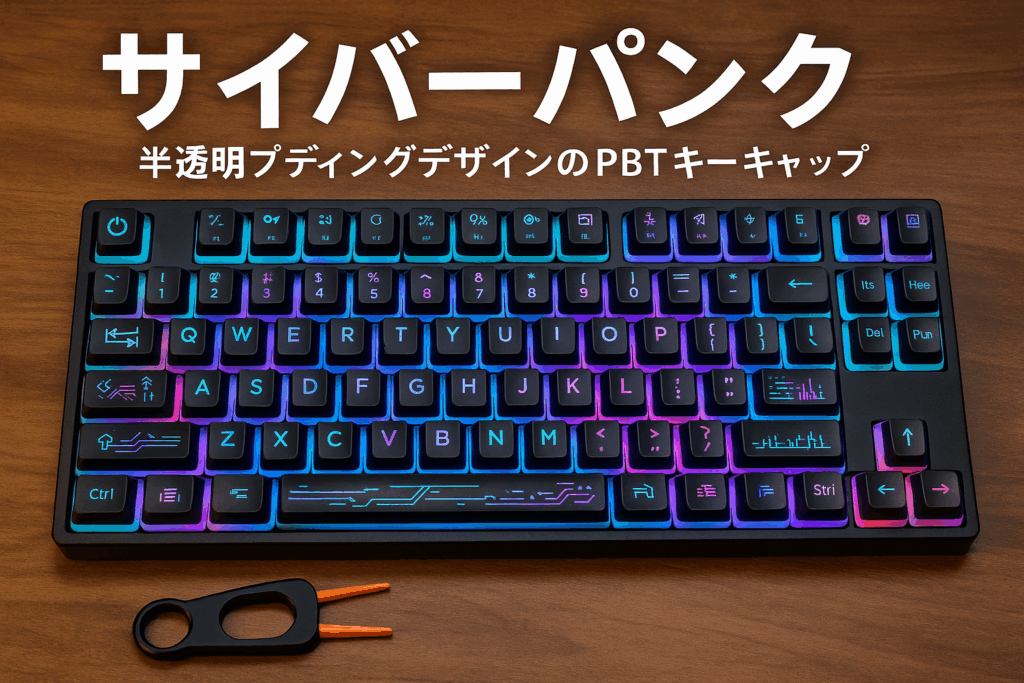 キーキャップ PBT 熱昇華 半透明プディングデザイン ASAプロファイル MX 構造 116キーセット メカニカルキーボード用 オリジナルテーマ サイバーパンク(付属キーキャップ引き抜き工具)Acclamator