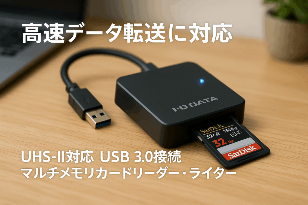 アイ・オー・データ UHS-II対応 USB 3.0接続マルチメモリカードリーダー・ライター 日本メーカー US3-U2RW/B