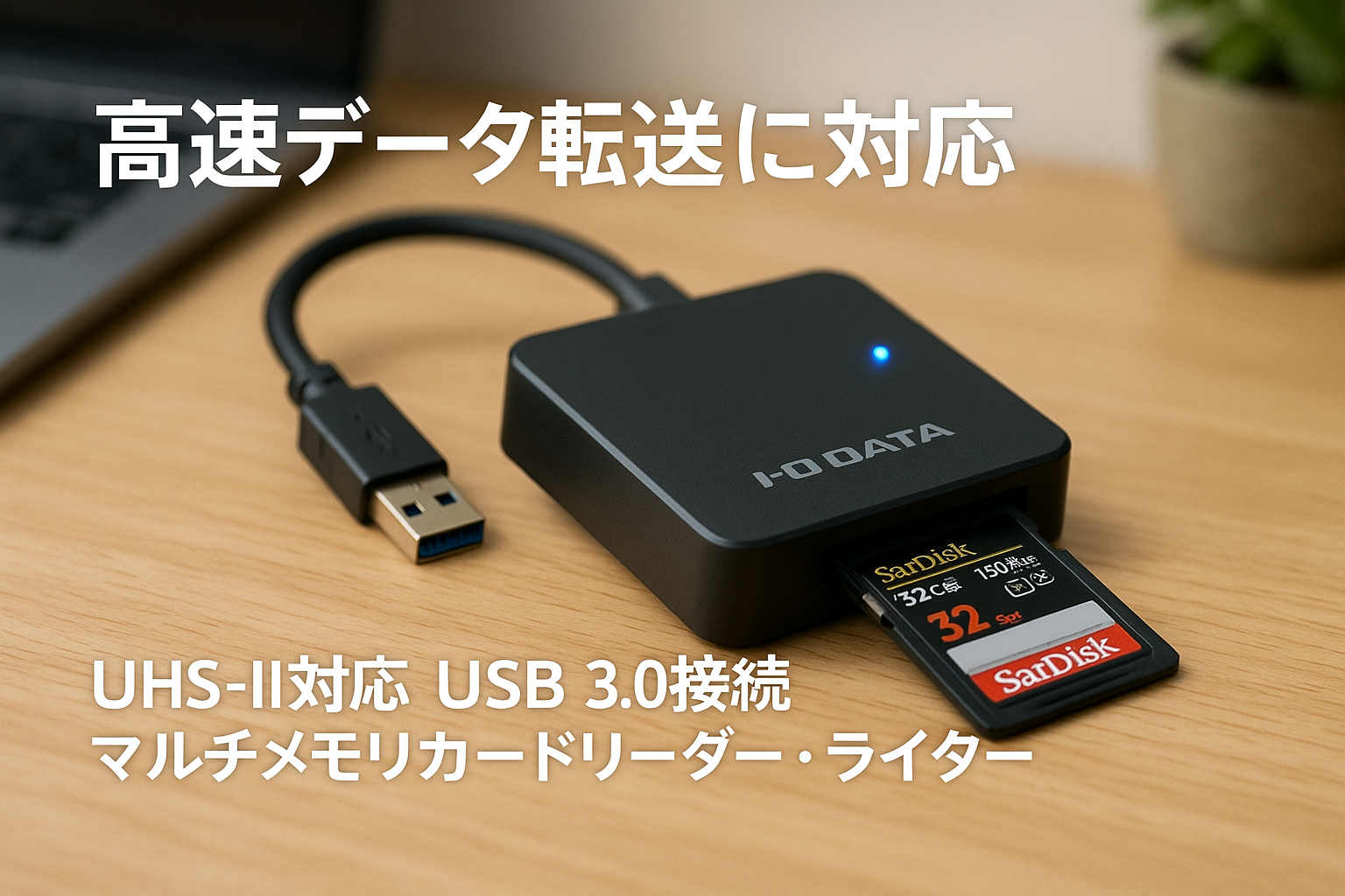 アイ・オー・データ UHS-II対応 USB 3.0接続マルチメモリカードリーダー・ライター 日本メーカー US3-U2RW/B