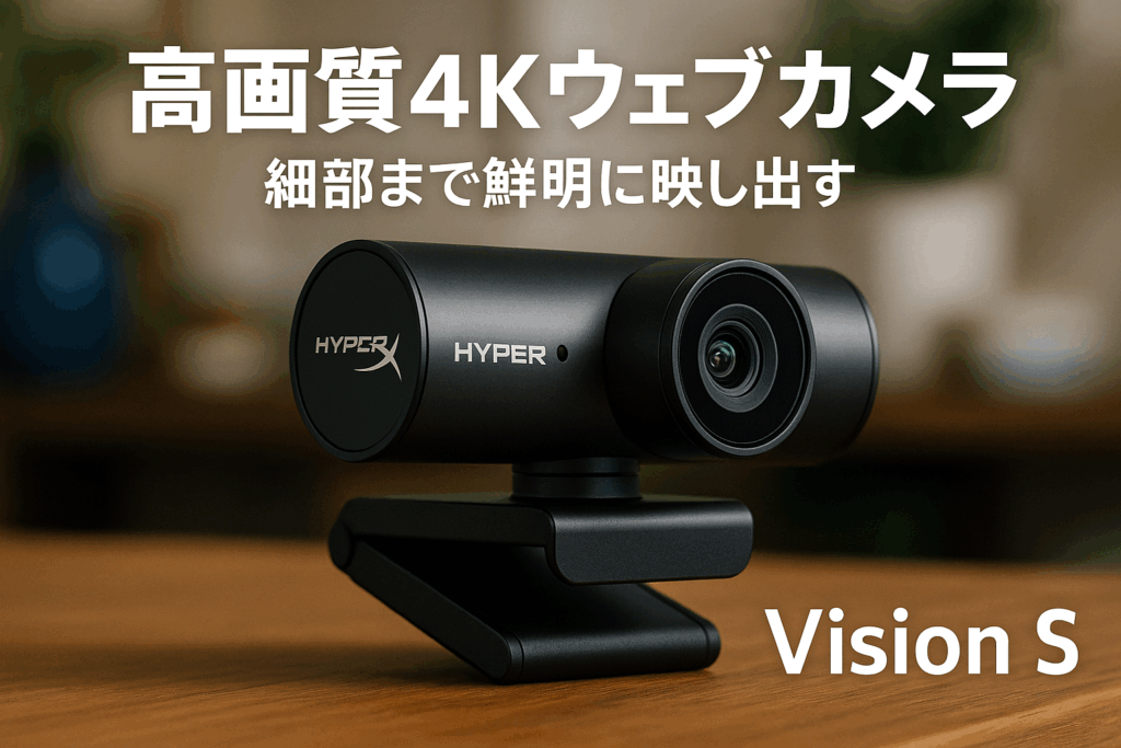 HyperX Vision S ウェブカメラ 4K 2160P超簡単レビュー。HyperX