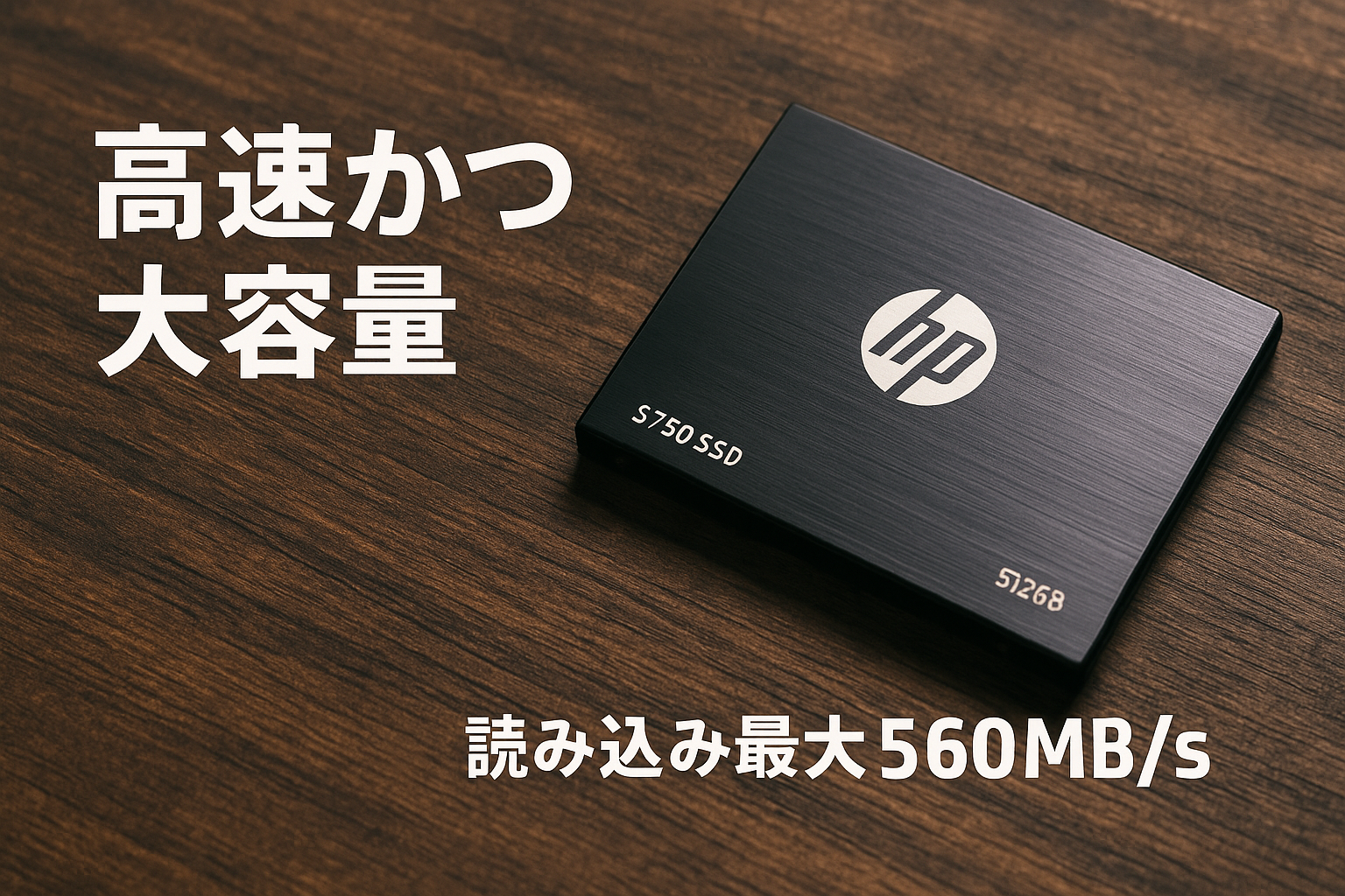 HP S750 512GB SSD 2.5インチ SATA III 高速560MB/s 金属制 内蔵SSD 高耐久 PS4対応 メーカー3年保証 16L53AA#UUF