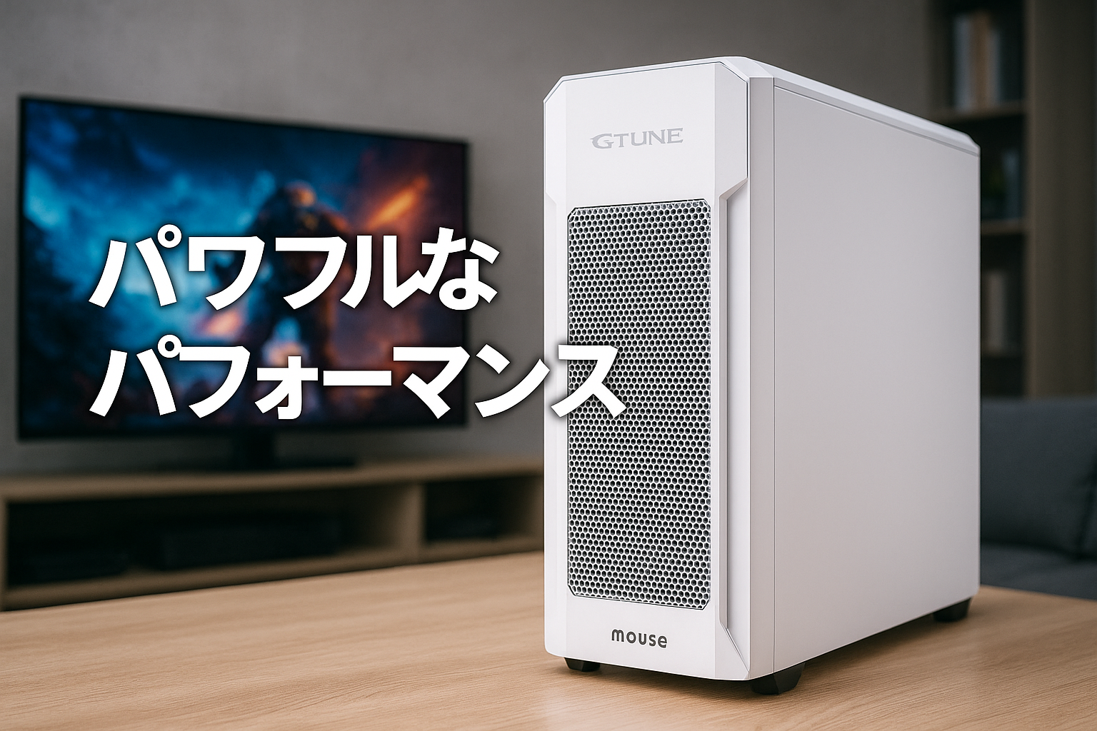 mouse 【 RTX4060 搭載 / 3年保証】 ゲーミングPC デスクトップ G TUNE DG (Ryzen 7 5700X RTX4060 32GBメモリ 1TB SSD Windows 11 ゲーム 動画編集 白) DGA7G60W3SJW103AZ