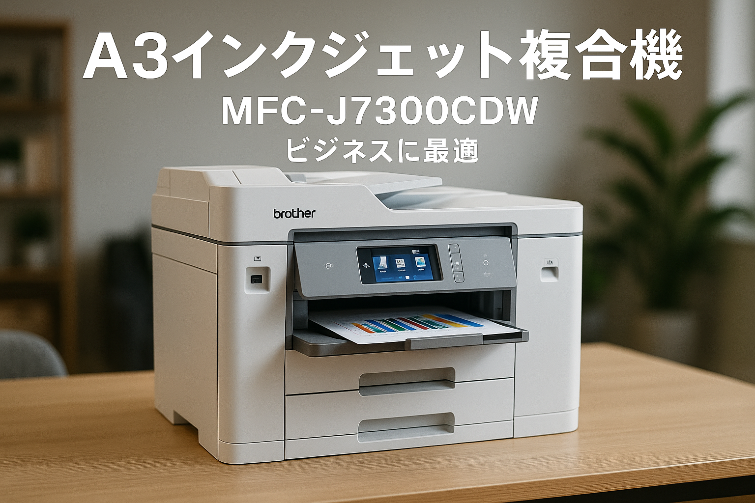 ブラザー プリンター A3インクジェット複合機 MFC-J7300CDW (FAX/ADF/30万ページ耐久/自動両面/2段トレイ)