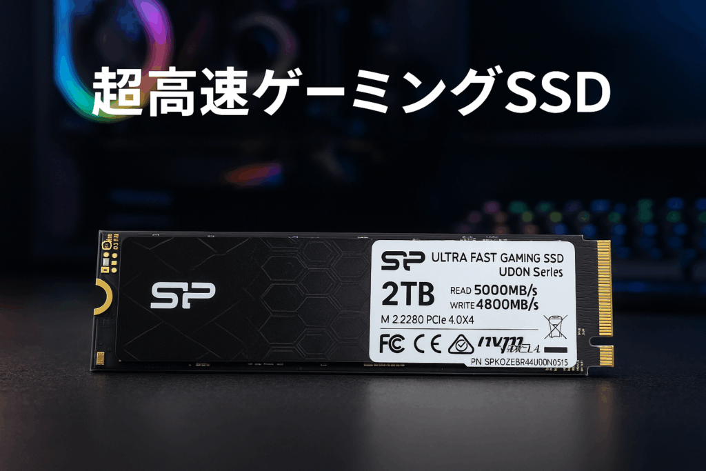 シリコンパワー SSD 2TB【超高速 ゲーミングSSD】Read 5,000MB/s Write 4,800MB/s 3D NAND M.2 2280 PCIe4.0×4 NVMe1.4 UD9Nシリーズ SJ02KGBP44UD9N05J5