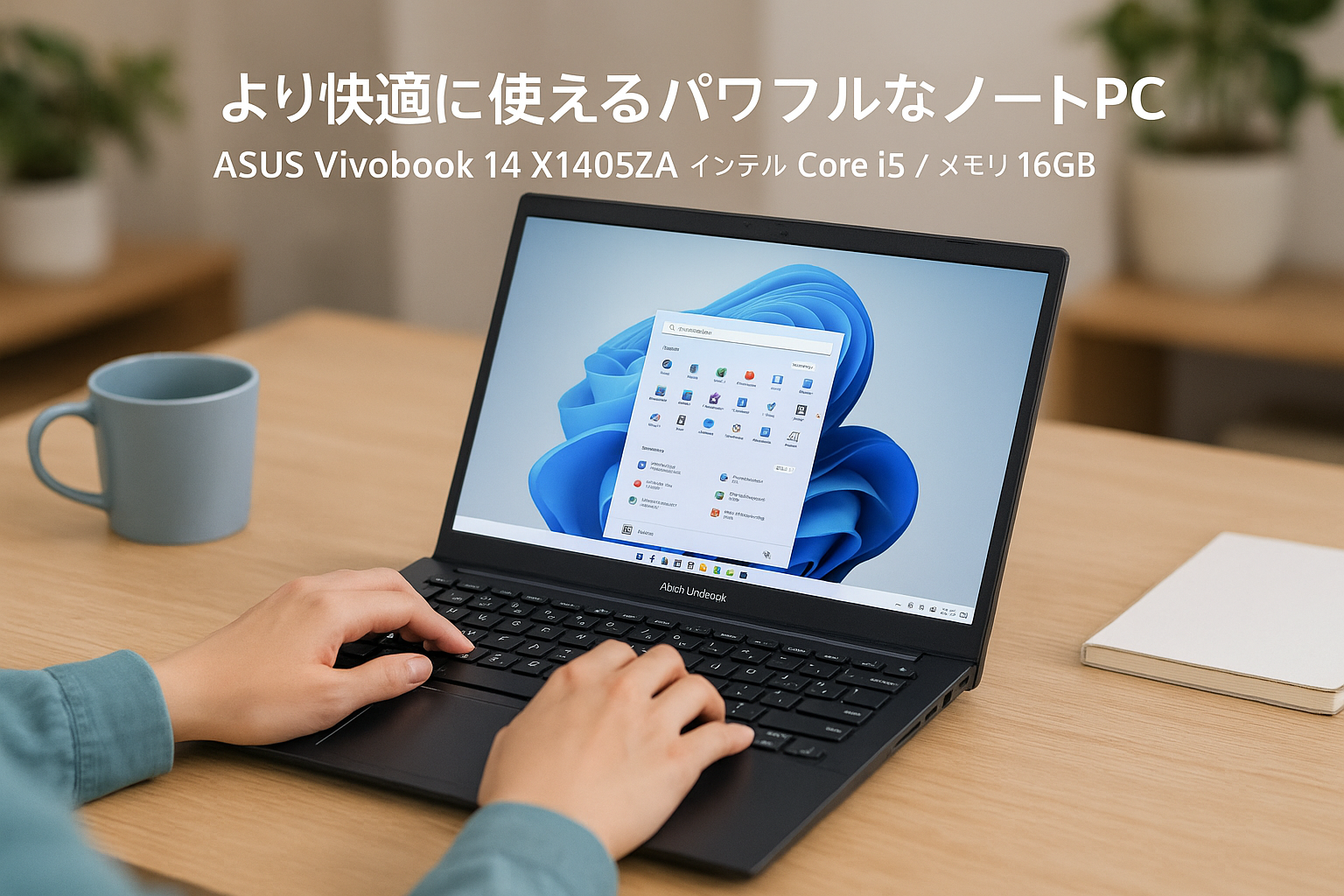 ASUS ノートパソコン Vivobook 14 X1405ZA 14型 インテル Core i5 1235U メモリ16GB SSD 512GB Windows 11 バッテリー駆動9.7時間 重量1.6kg Wi-Fi 6 インディーブラック X1405ZA-I5165WAM