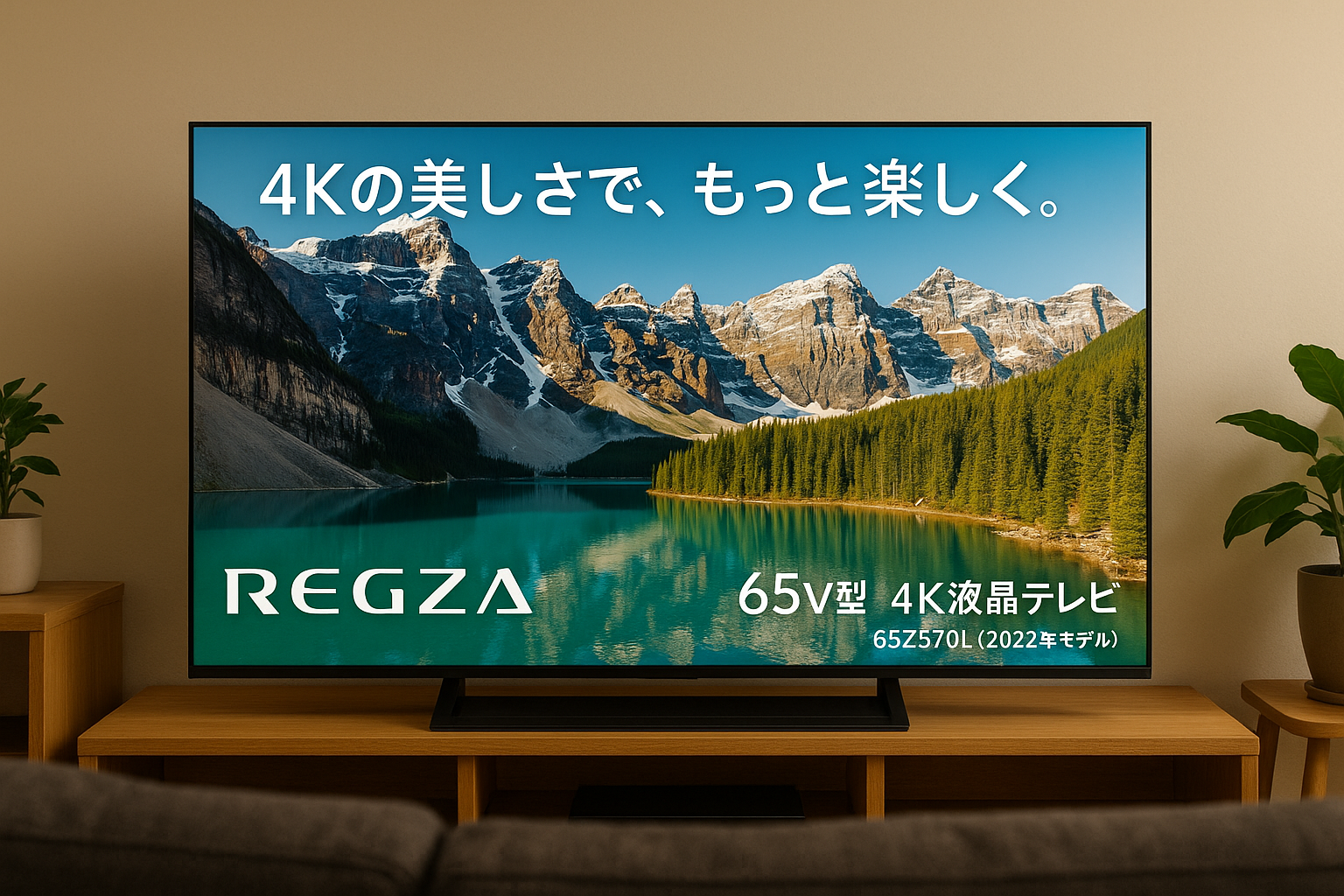 レグザ 65インチ 4K液晶テレビ 65Z570L 4Kチューナー内蔵 外付けHDD 裏番組録画 スマートテレビ (2022年モデル)