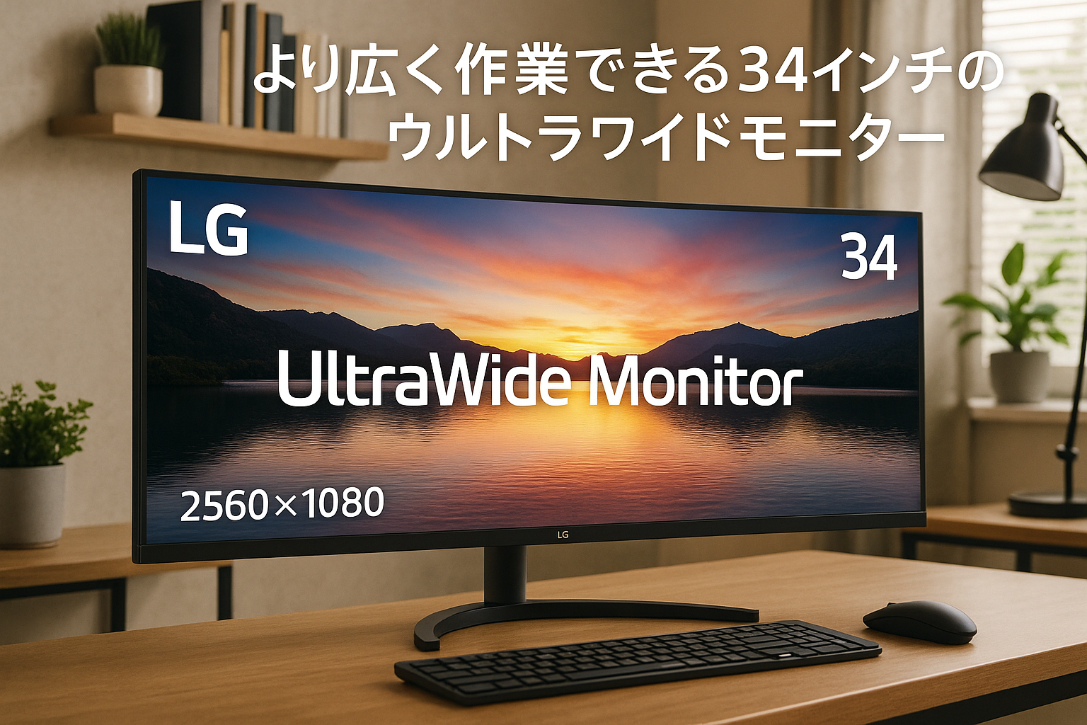 LG ウルトラワイドモニター UltraWide Monitor 34U511A-B フラット 34インチ /2560×1080/100Hz/MBR 1ms/IPS/sRGB 99%/DisplayHDR 400/アンチグレア/HDMI/DisplayPort/フリッカーセーフ/ブルーライト低減モード