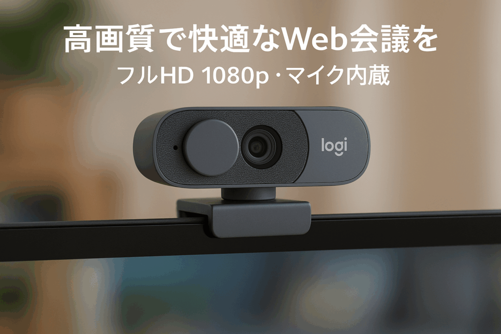 ロジクール ウェブカメラ Brio 100 C660GR グラファイト フルHD 1080P マイク付き 自動光補正 プライバシーシャッター Logi Options+対応 Zoom Mircosoft Teams Meet Webカメラ PC Windows Mac 会議 国内正規品