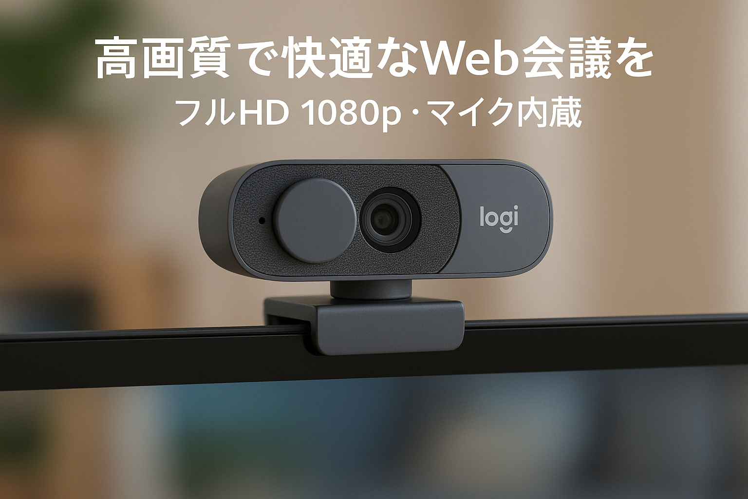ロジクール ウェブカメラ Brio 100 C660GR グラファイト フルHD 1080P マイク付き 自動光補正 プライバシーシャッター Logi Options+対応 Zoom Mircosoft Teams Meet Webカメラ PC Windows Mac 会議 国内正規品