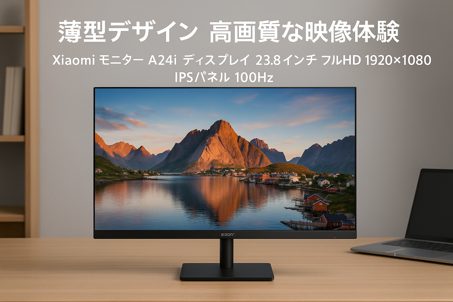 Xiaomi モニター A24i ディスプレイ 23.8インチ フルHD 1920x1080 IPSパネル 100Hz 超薄型 6ms ブルーライト VESAマウント対応