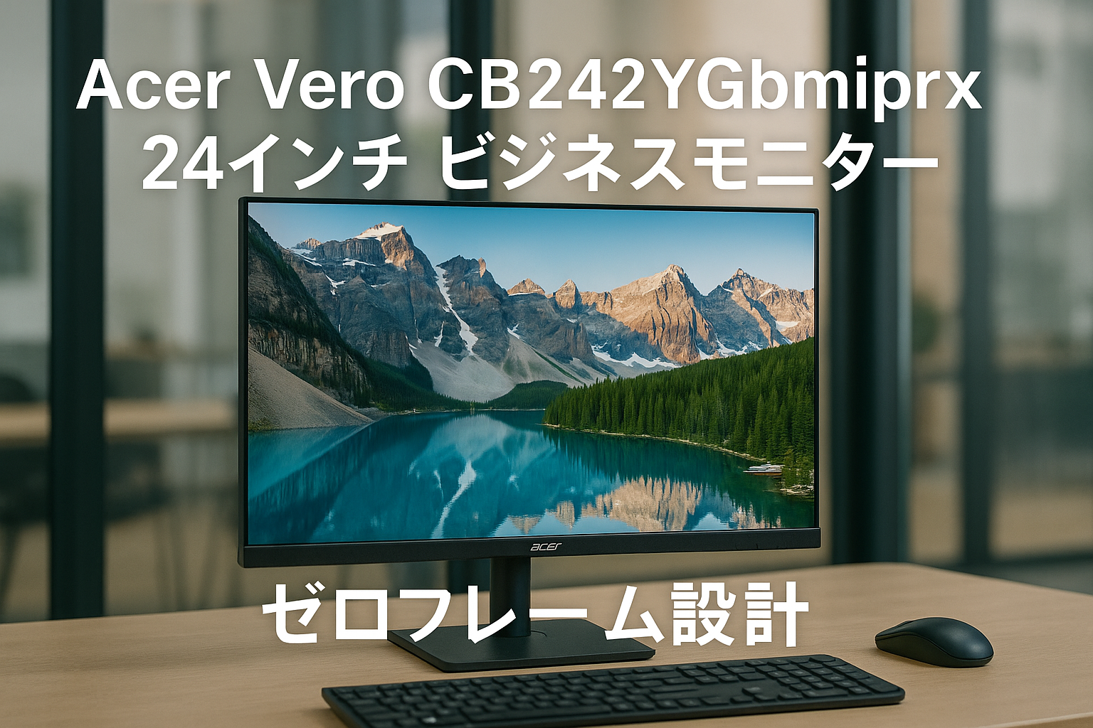 Acer Vero CB242YGbmiprx 24インチ ビジネスモニター ゼロフレーム設計