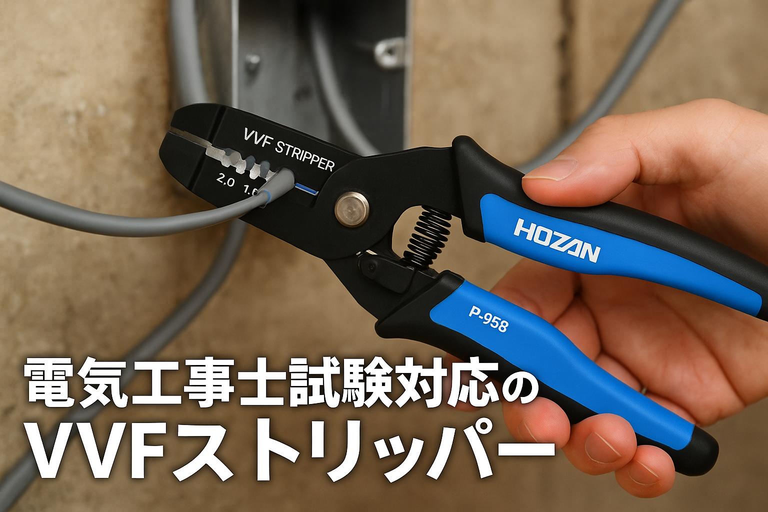 ホーザン(HOZAN) VVFストリッパー 電気工事士試験対応 ワイヤーストリッパー P-958
