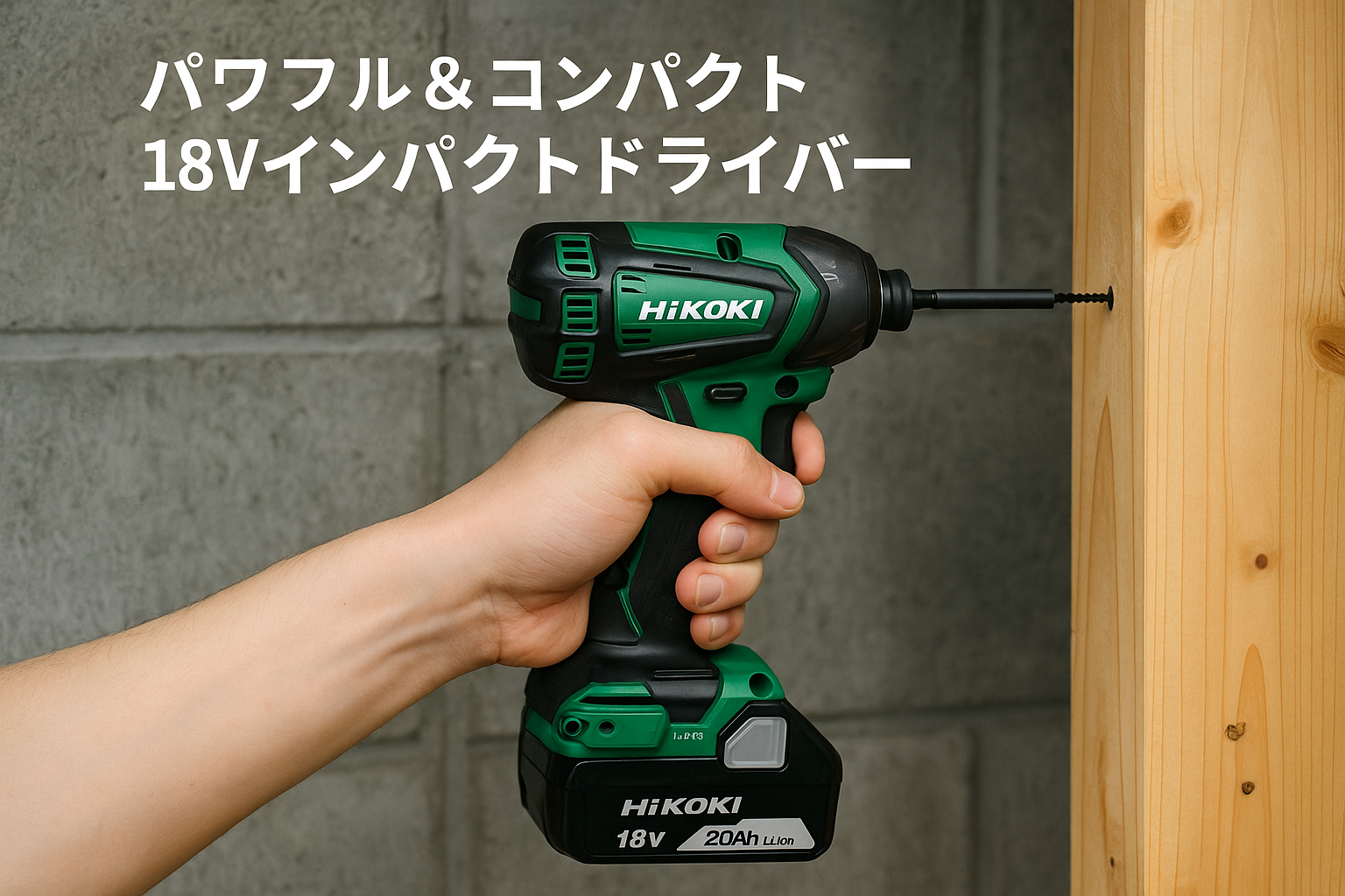 HiKOKI(ハイコーキ) 18V インパクトドライバー WH18DD 初回修理保証 2.0Ahバッテリー2個、充電器、ケース付 電動ドライバー WH18DD(2BG)