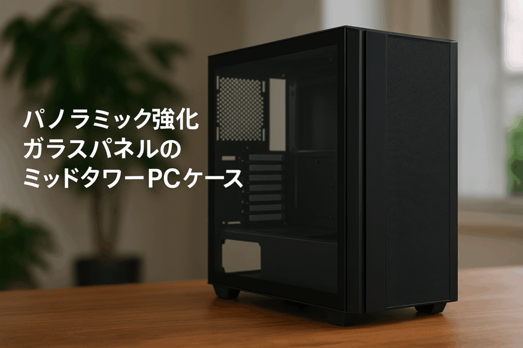LUCA L70 E-ATX 対応 PCケース ミッドタワー パノラミック強化 ガラスパネル ブラック C-L700N-NN0H-G0K
