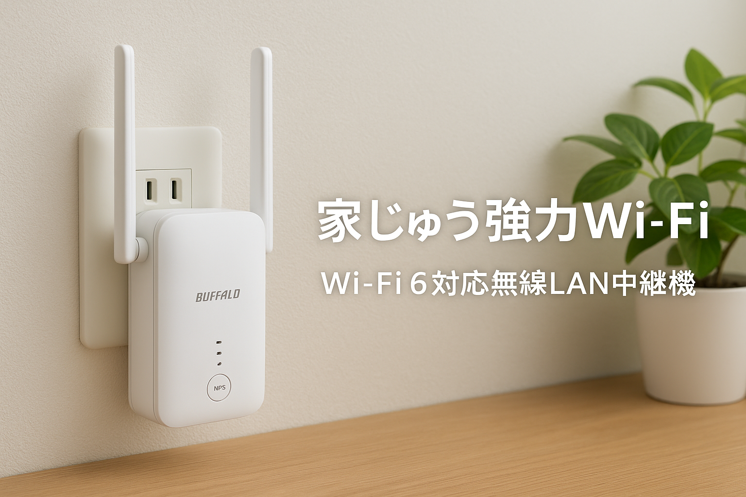 バッファロー WiFi 無線LAN 中継機 Wi-Fi 6 11ax AX3000 2401+573Mbps WPS ワイドバンド メッシュ EasyMesh コンセント直挿し/据え置き 外付けアンテナ 日本メーカー エコパッケージ WEX-3000AX4EA/N