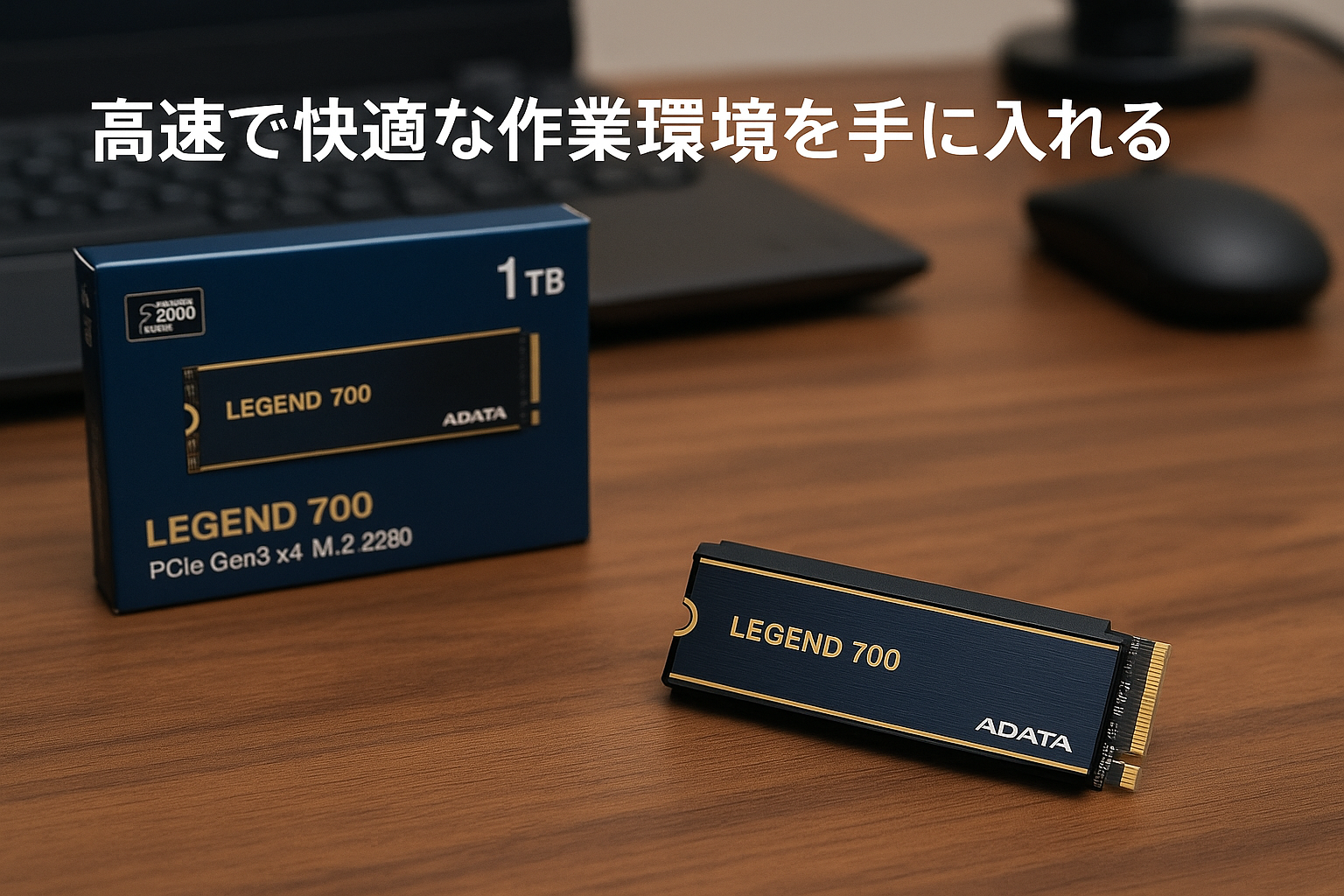 SSD LEGEND 700 1TB PCIe Gen3 x4 M.2 2280 最大読込速度2000MB/秒 取り外し可能なヒートシンク ALEG-700-1TCS-I