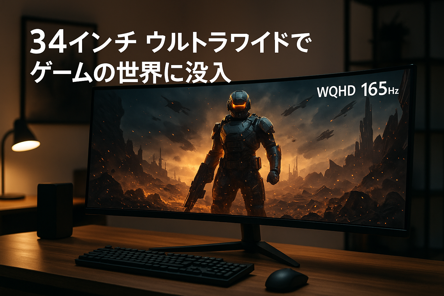 Z Z-Edge(ゼロエッジ) 湾曲ゲーミングモニター 34型 WQHD(3440x1440) 165Hz IPS ウルトラワイド LGパネル採用 1500R曲面 1ms AMD FreeSync対応 HDR10 高さ調整/チルト機能 登録で国内2年保証 UG34I(ブラック)