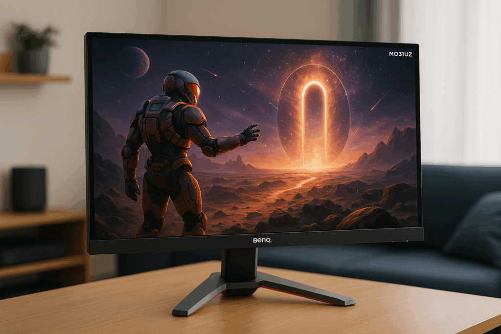 ベンキュージャパン BenQ MOBIUZ EX2710U ゲーミングモニター(27インチ/4K/IPS/144Hz/PS5対応/2.1chスピーカー/マイク搭載/FreeSync Premium Pro/輝度自動調整/高さ調整)