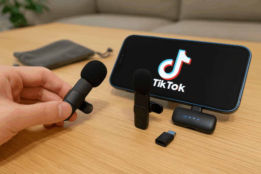 BILIWAL ピンマイク ワイヤレス iPhone/iPad/PC対応 2人同時使用 瞬時接続 5X LED指示灯搭載 ノイズ軽減 音画同期 9時間連続使用 360°集音 360°回転可能 クリップ式 超ミニマイク Vlog撮影/動画配信/生放送/ASMR/TikTok用 USB変換器+収納袋+毛風防ヘッド2個付き(受信機:Lightning端子)