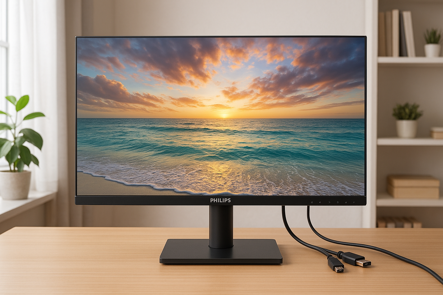 PHILIPS 液晶ディスプレイ PCモニター 272E2FE/11 (27インチ/5年保証/FHD/IPS/D-Sub 15,HDMI,Display Port/昇降・高さ調節/チルト/4面フレームレス/FreeSync(HDMI,DP)ちらつき防止/ブルーライト軽減)