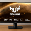 ASUS ゲーミングモニター TUF Gaming VG259QR-J 24.5インチ / フルHD/IPS / 165Hz / 1ms / PS5対応 / G-Sync compatible/DP,HDMIx2 / 高さ調整/縦横回転 / 4年保証 / 国内正規品